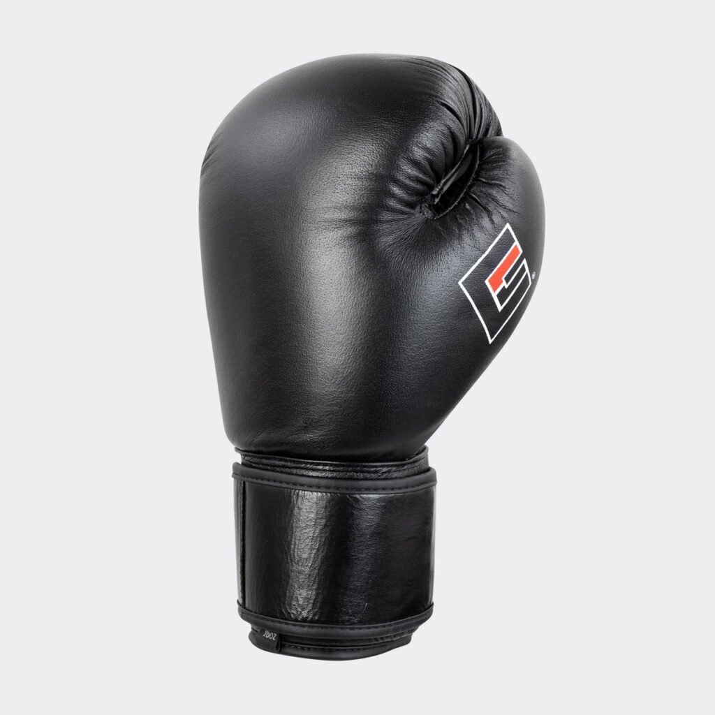 Elite Boxing Gloves - Black Leather