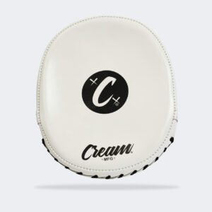 Cream Concave Focus Mitts | White